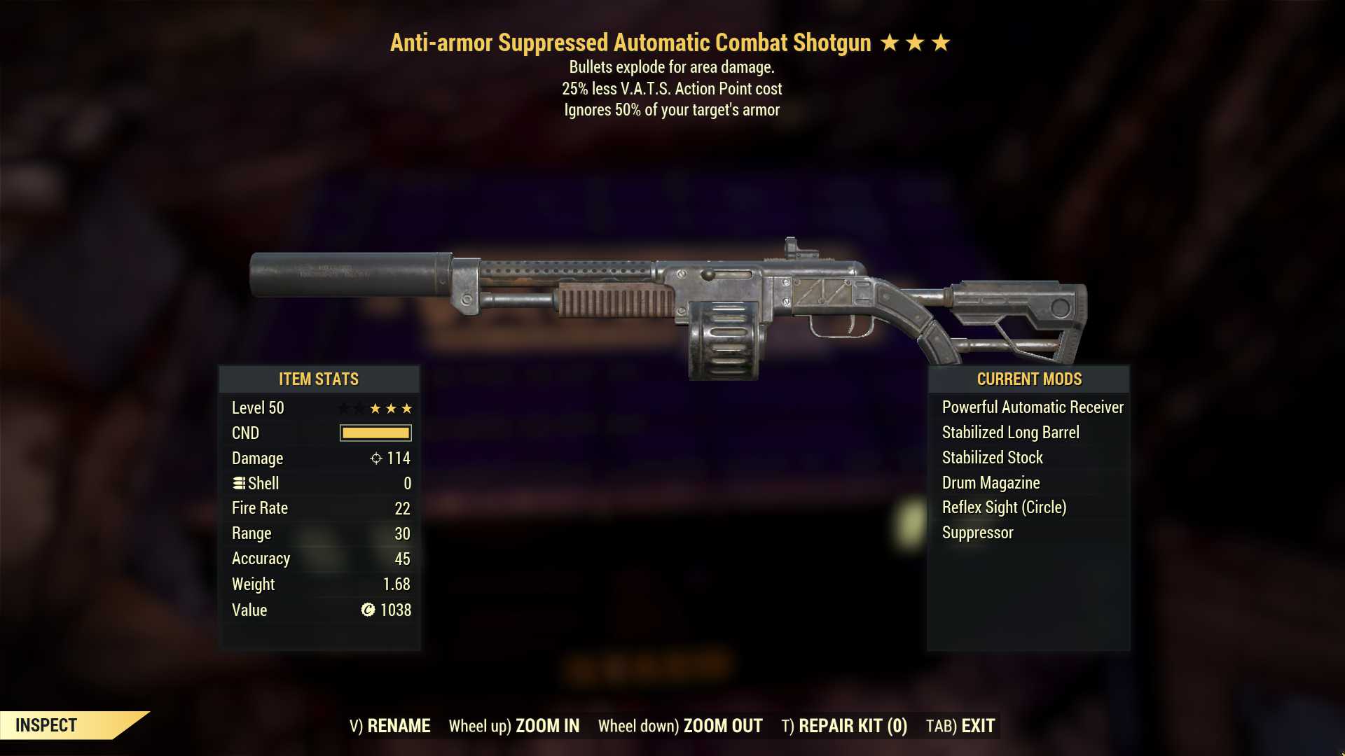 Buy Anti-Armor Explosive Combat Sh In FALLOUT 76 Items - Offer #2327818612