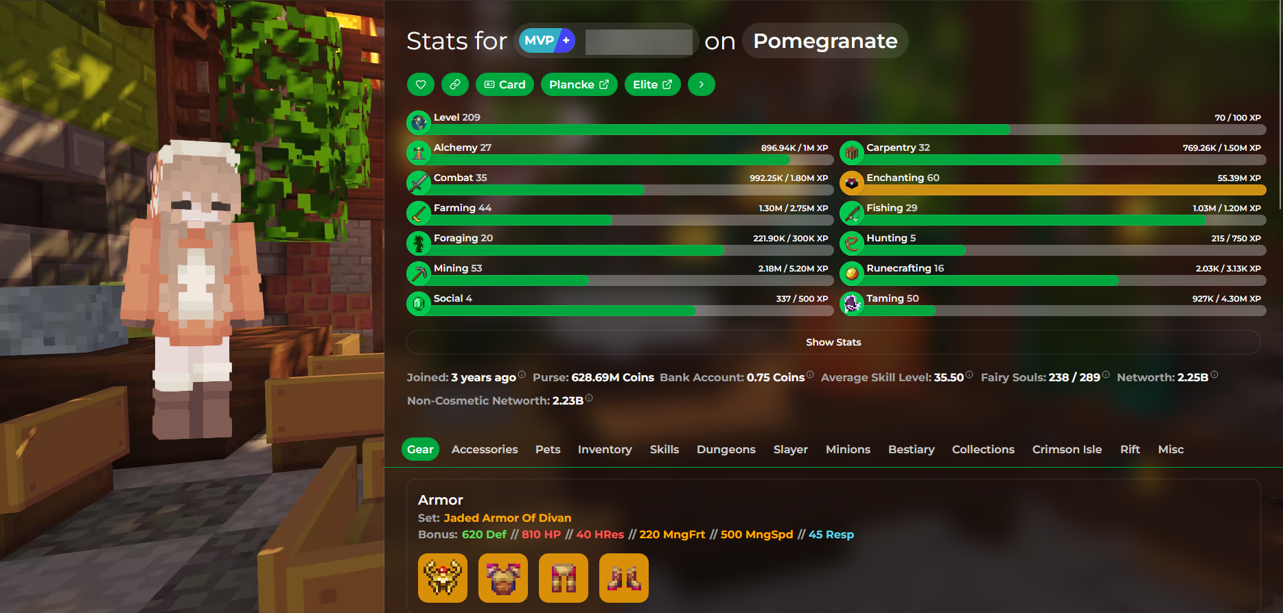Buy Full Access LVL 209 ⭐ M in MINECRAFT: HYPIXEL Profiles - Offer ...