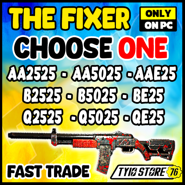 Buy [ Fallout 76 ] x1 FIXER OF YOU in FALLOUT 76 Items - Offer #2629655165