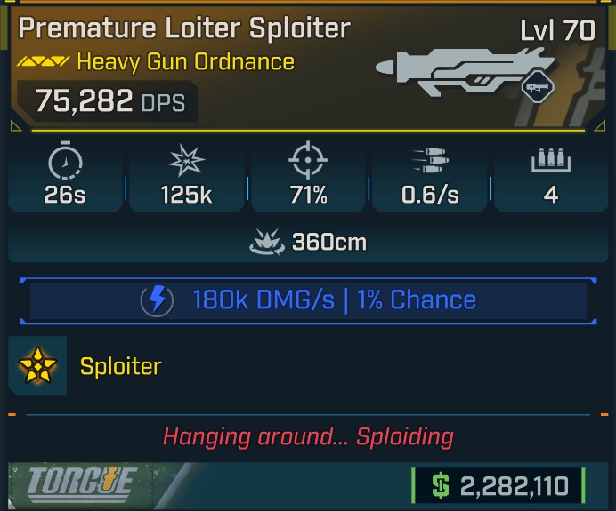 Buy ⭐[GOD ROLL] L70 LOITER SPLOI in BORDERLANDS 4 Items - Offer #2628227478