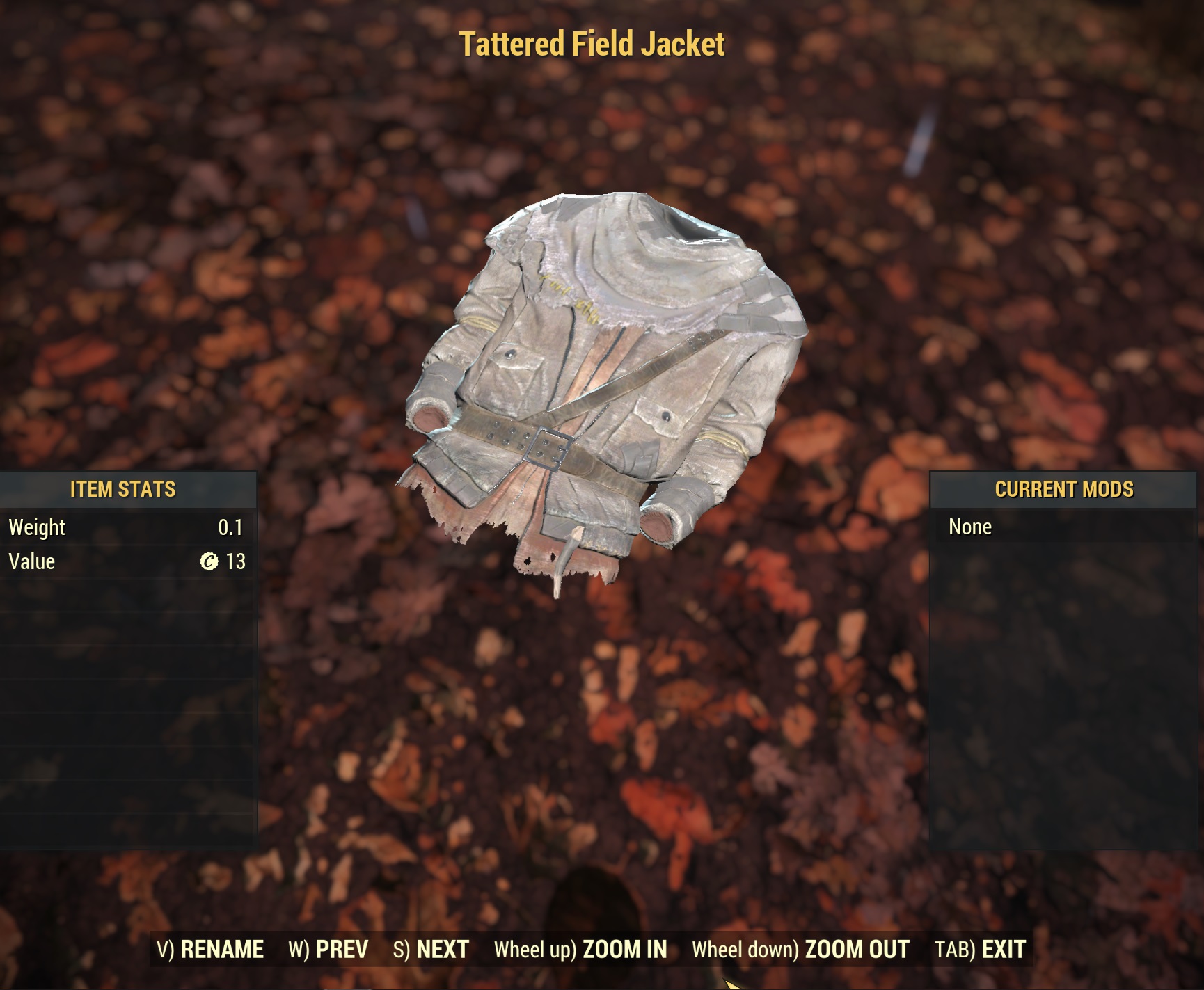 Buy Tattered Field Jacket [Outfit] in FALLOUT 76 Items Offer 2324013193