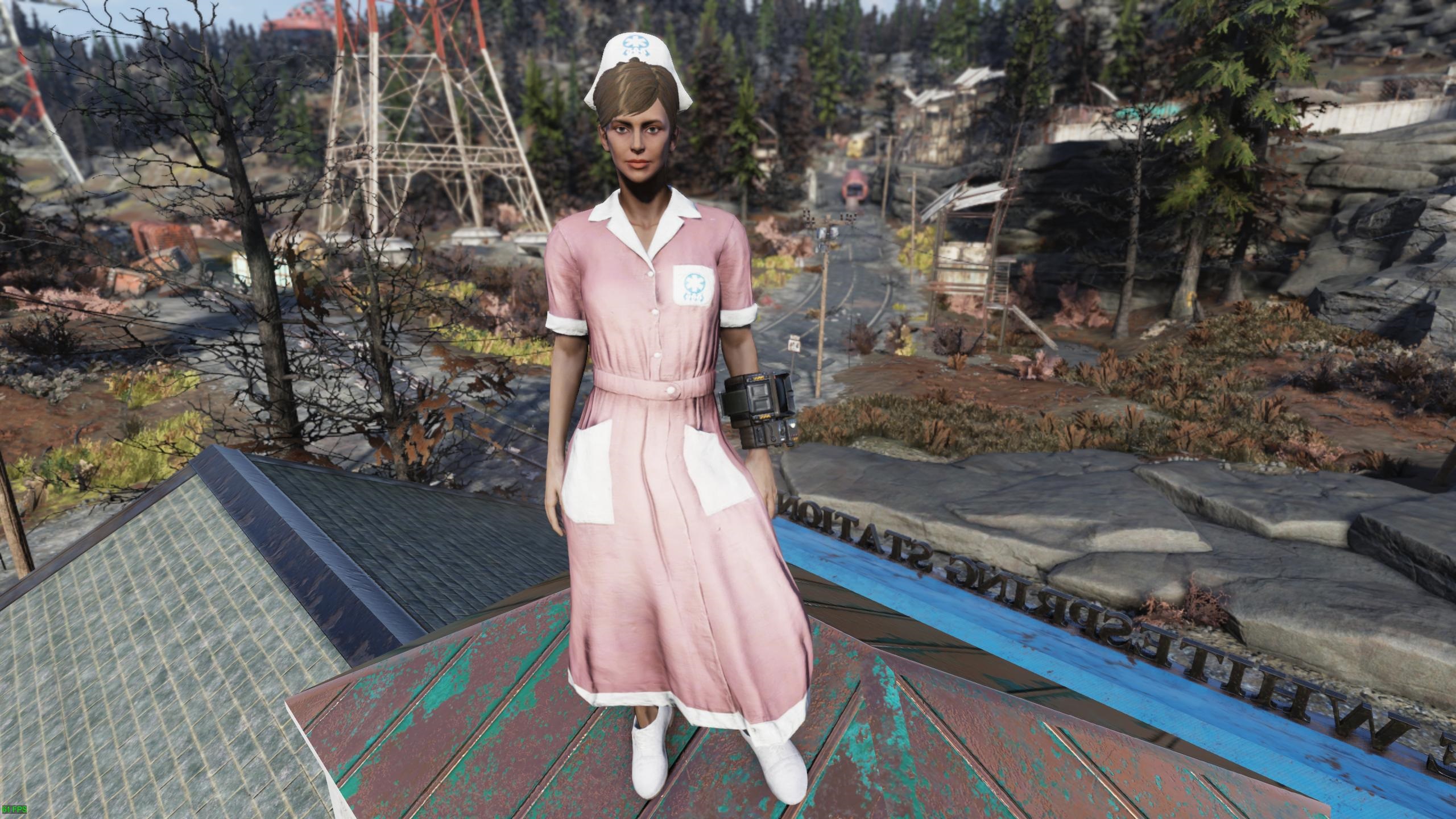 Buy Asylum Worker Uniform Pink + A in FALLOUT 76 Items Offer 23336020