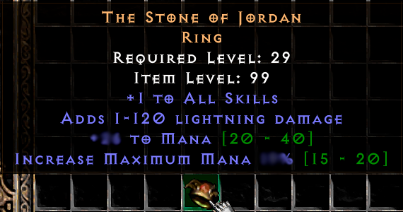 Buy Stone of Jordan SoJ (20% max in PROJECT DIABLO 2 Items - Offer ...