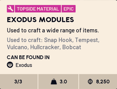Exiodus Module Buy Exodus Modules in ARC RAIDERS Items - Offer #2532318264