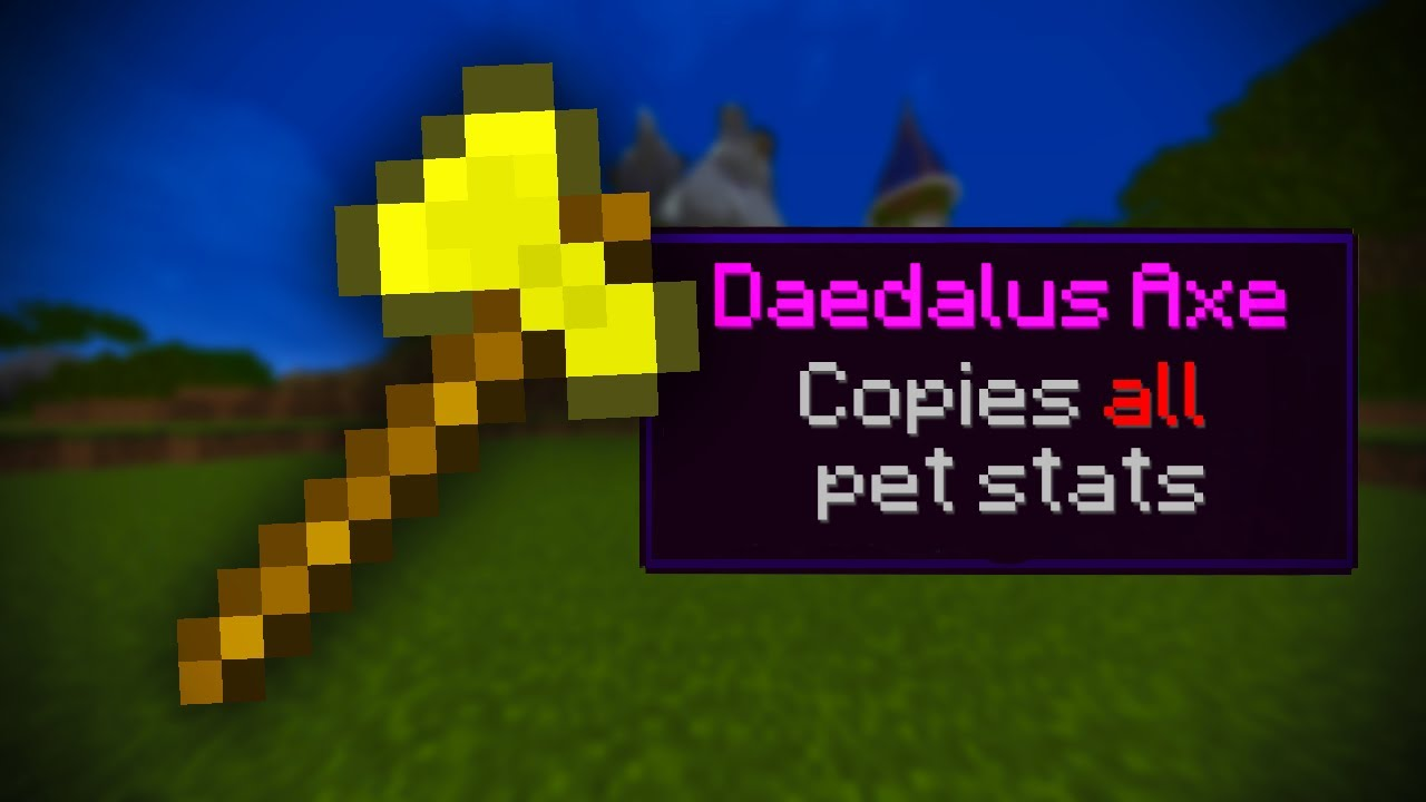 Buy MYTHIC AND MAXED DAEDALUS AXE in MINECRAFT HYPIXEL Items Offer
