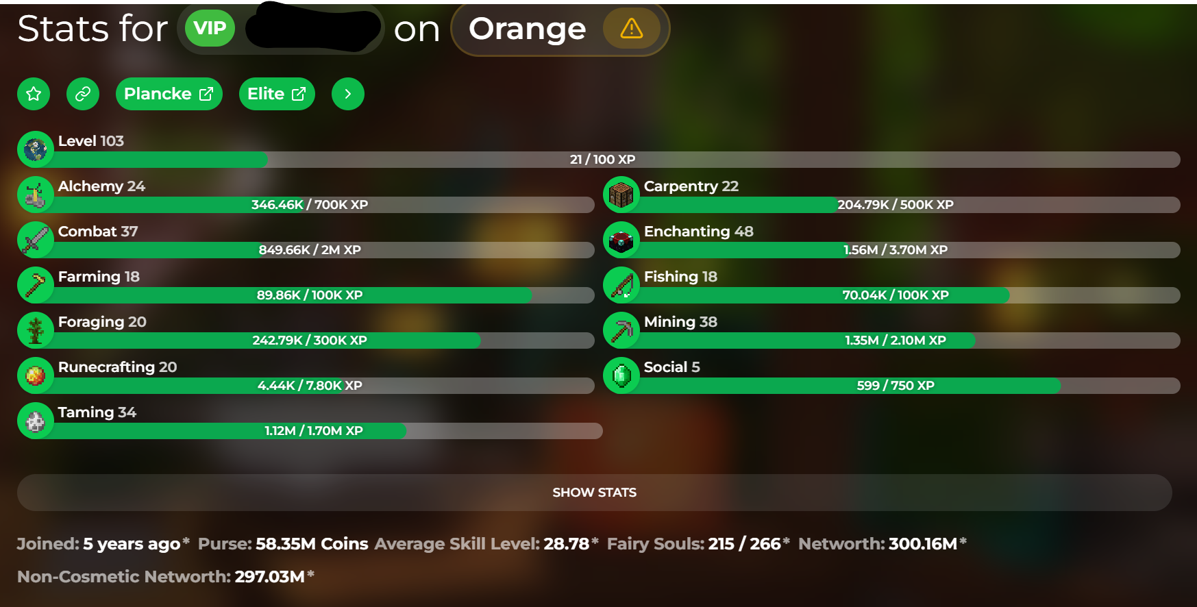 Buy VIP / Skill average 29 Combat in MINECRAFT: HYPIXEL Accounts ...