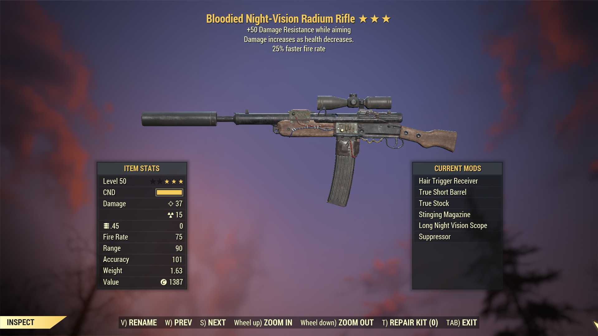 Fallout 76 Plans Radium Rifles Buy Bloodied Radium (25% faster fi in FALLOUT 76 Items - Offer #244447028