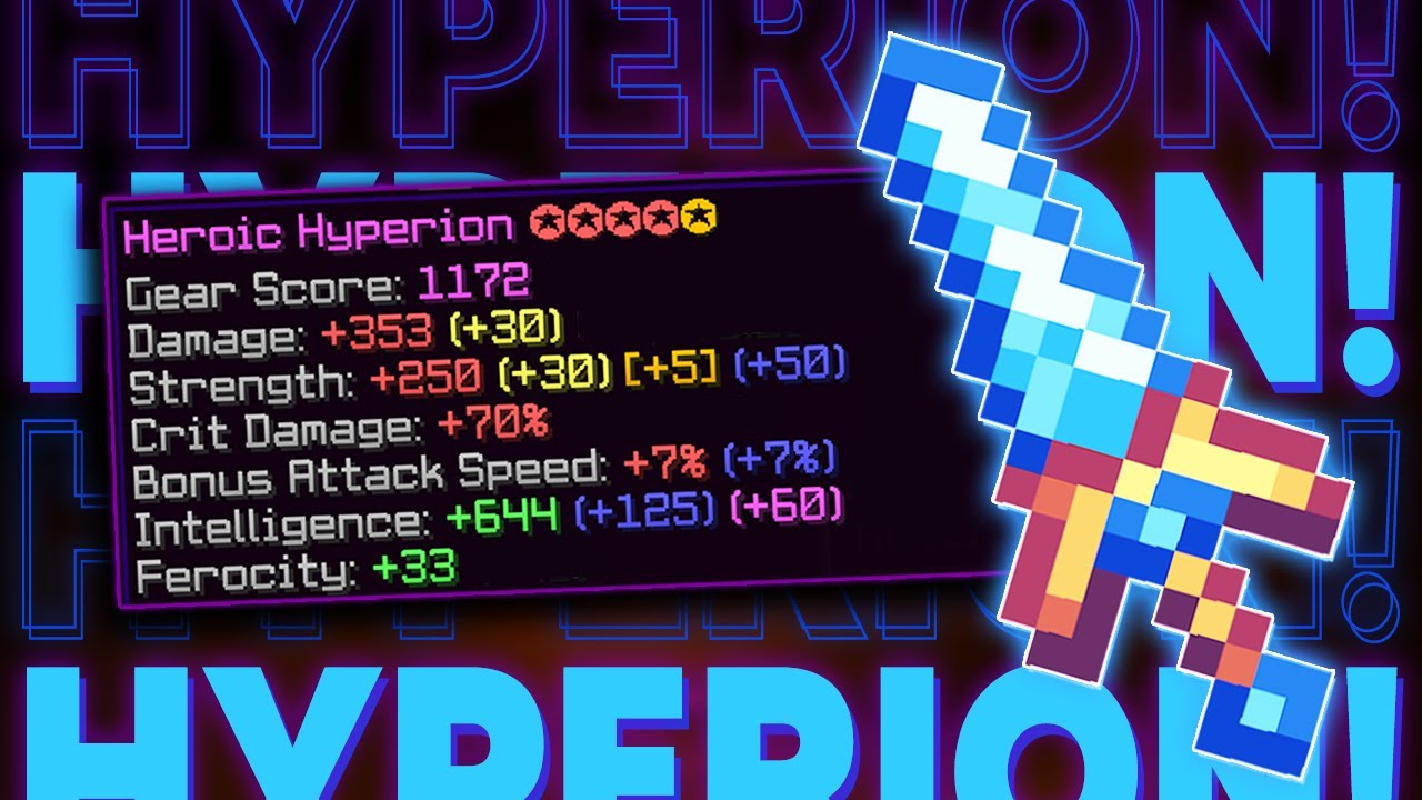 Buy Mythic Hyperion in MINECRAFT: HYPIXEL Items - Offer #248464003