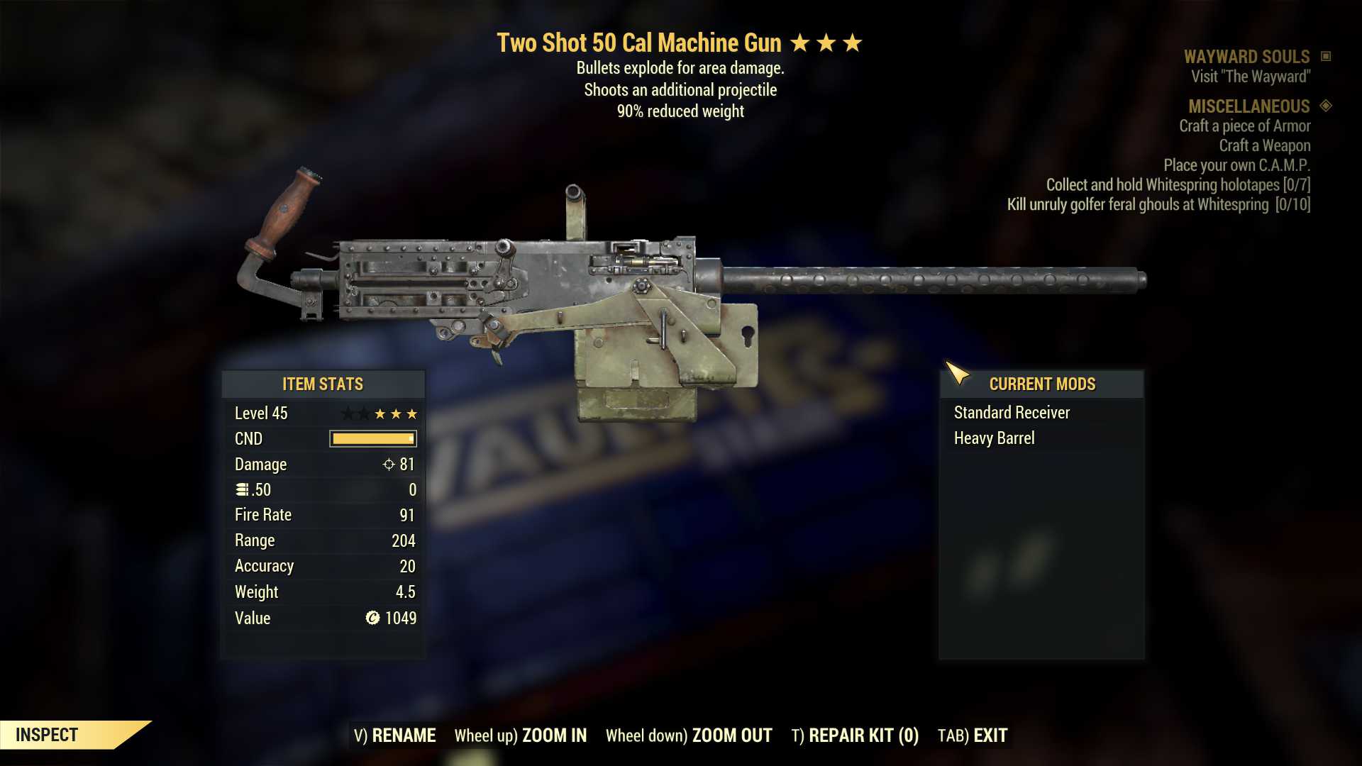 Fallout 4 50 cal machine gun фото 11