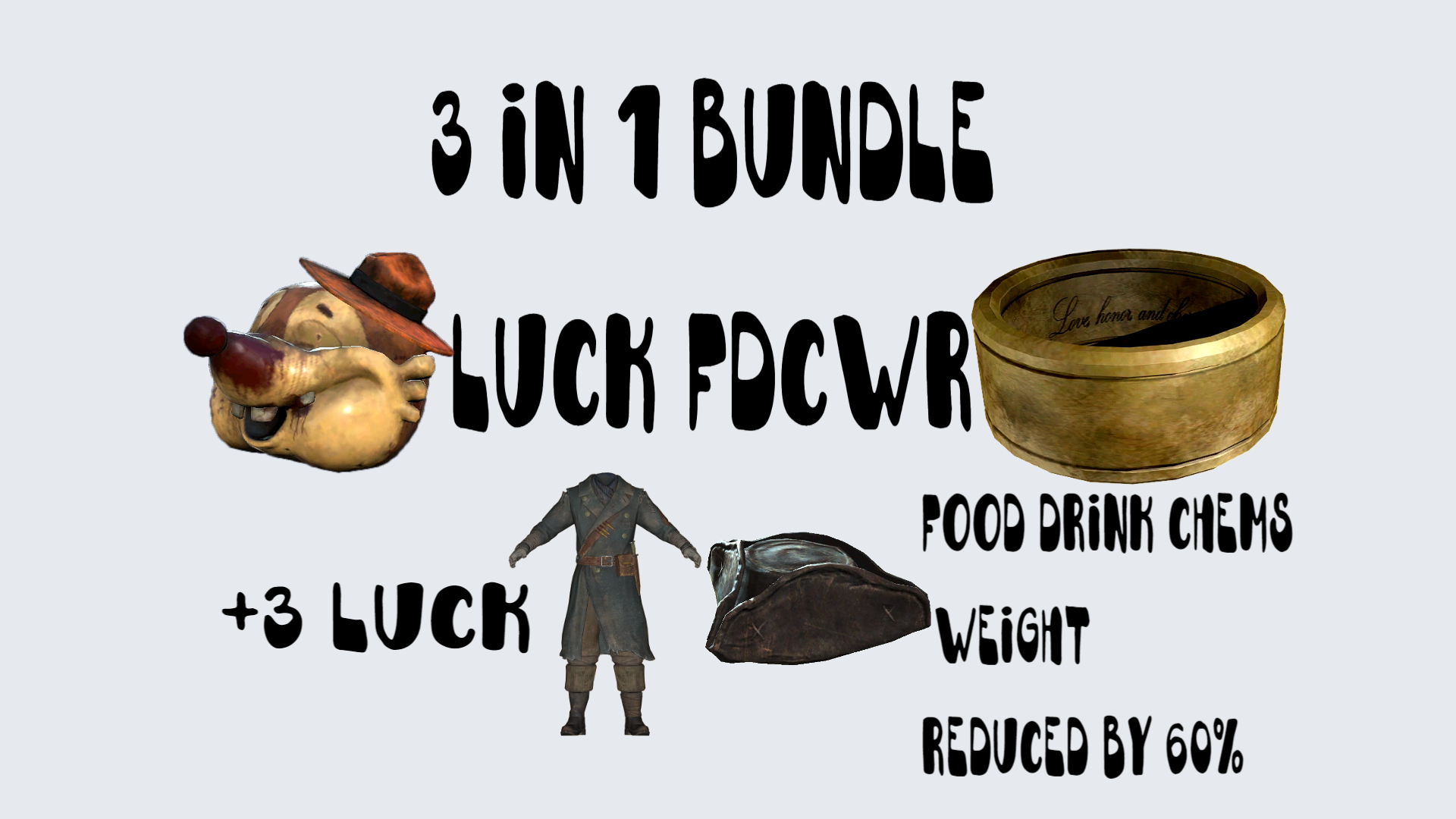 Buy ⭐[PC] LUCK FDCWR BUNDLE 3 IN in FALLOUT 76 Items - Offer #2519789065
