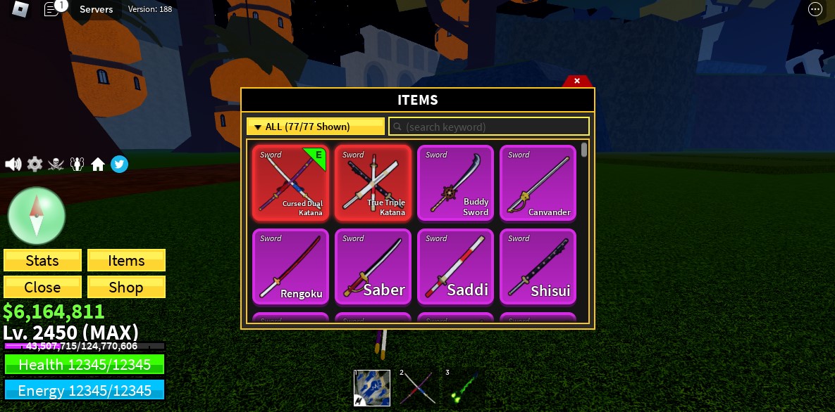 Buy BF 2450 Cursed Dual Katana, Tr in ROBLOX Items - Offer #237523997