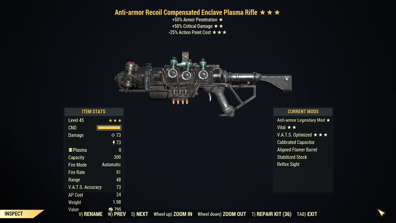 Buy [PC] Anti-armor Enclave Plasma in FALLOUT 76 Items - Offer #251194499