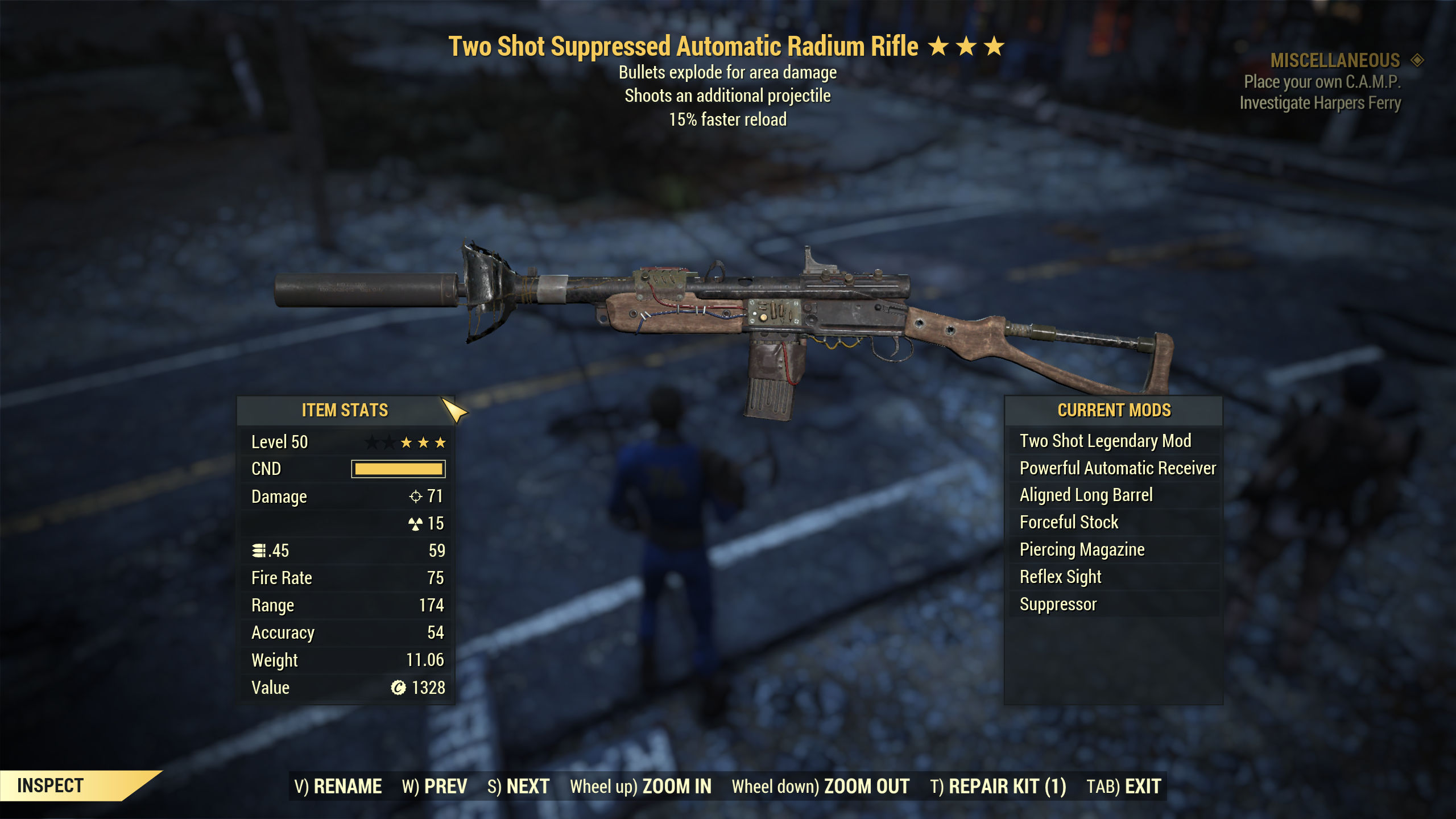 Buy Two Shot Explosive Radium Rifl In Fallout 76 Items Offer 251570221