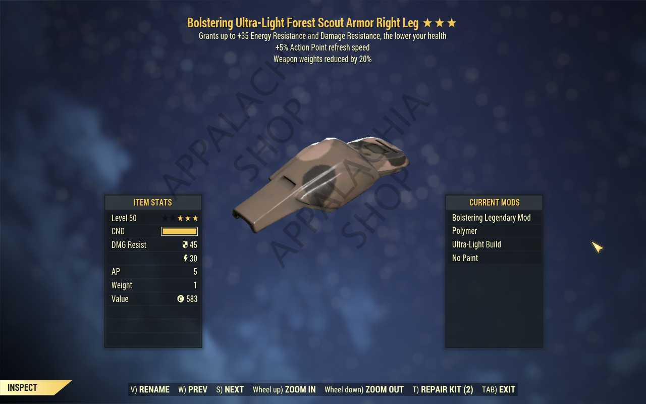 Buy [BOL AP WWR]Bolstering Weapon in FALLOUT 76 Items - Offer #2629532324