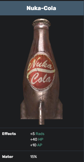 Buy Nuka-Cola [+5 Rads +40 HP +10 in FALLOUT 76 Items - Offer #2427556942