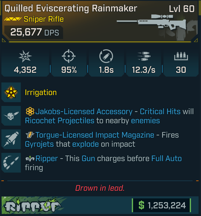 Torgue Ripper Buy Rainmaker [Jakobs crit, Torgue in BORDERLANDS 4 Items - Offer ...