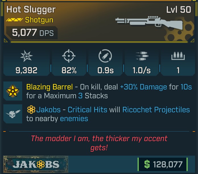 Hot Slugger Legendary Shotgun Borderlands 4